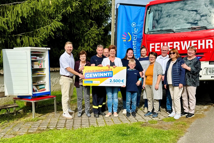 Heimatverein Wasserdörfer erspielt 2.500 Euro für das Dorfgemeinschaftshaus